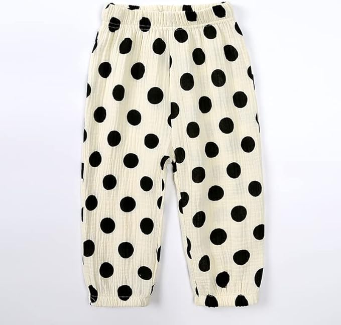 MYGBCPJS Baby Boys Girls Cotton Linen Trousers Kids Casual Ankle Pants Loose - Image 4