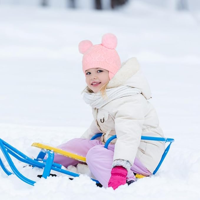 Labeol Baby Hats, Soft Warm Winter Knit Baby Beanie Hat - Image 7