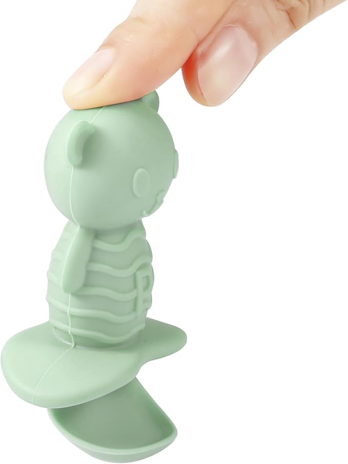 PandaEar 6 Pack Baby Led Weaning Spoons Forks 6+ Months | Silicone Baby Spoons - Image 7
