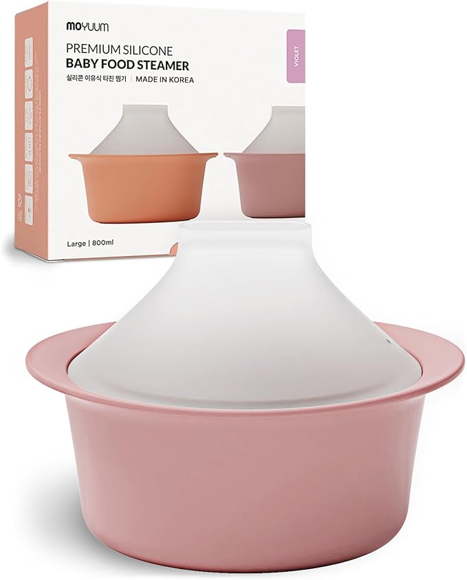 Moyuum Silicone Microwave Steamer | Made in Korea, Baby Food Maker Bowl by MOYUUM