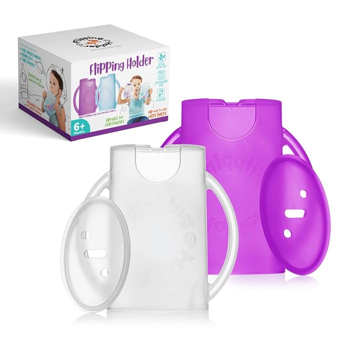 Flipping Holder Squeeze Proof Food Pouch Holder by FlippingHolder