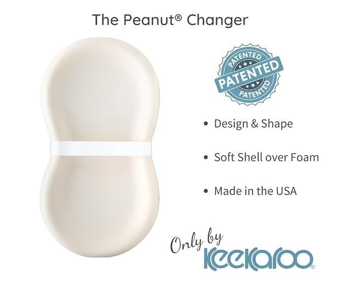 Keekaroo Peanut Changer Baby Vanilla– The Original Made in USA Easy-to-Clean - Image 7