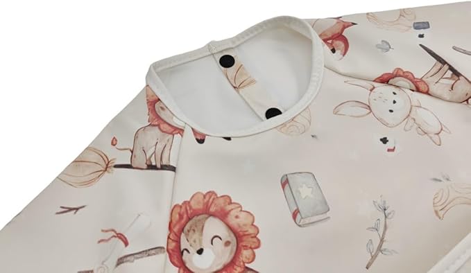 GZMM Waterproof Baby Bibs, Infant Toddler Extra Cover Feeding Bib - Image 3