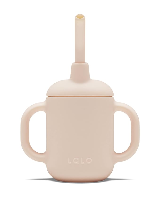 Lalo Little Cup, Non-Toxic Silicone Straw Cup by Lalo