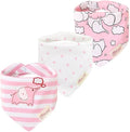 JN&LULU 3 Pack Newborn Baby Bibs Bandana Drool Bibs by JNLULU