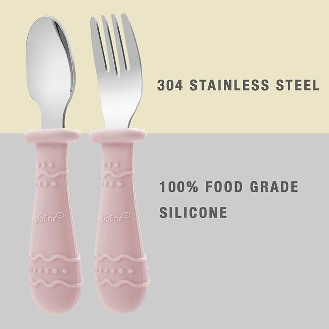 PandaEar 6 Pack Toddler Plates and Utensils Set, 2 Pack Silicone Baby Plates - Image 3