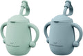 Cuddle Campus Pack of 2 Silicone Baby Training Cup, Shatterproof Toddler Sippy by CuddleCampus