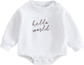 VISGOGO Newborn Infant Baby Boy Girls Oversized Romper Little Dude Sweater by VISGOGO