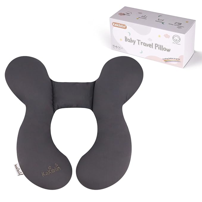 KAKIBLIN Baby Travel Pillow, Upgraded Baby Neck Pillow by KAKIBLIN