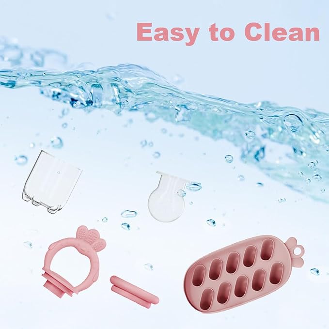 Baby Food Fruit Feeder, Breastmilk Baby Popsicle Molds, Silicone Teether - Image 5