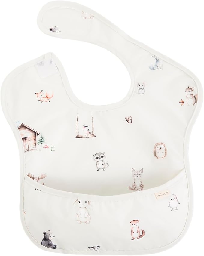 Ali+Oli Smock Bibs for Babies, BPA-Free Oeko-Tex Certified, Waterproof Baby - Image 6