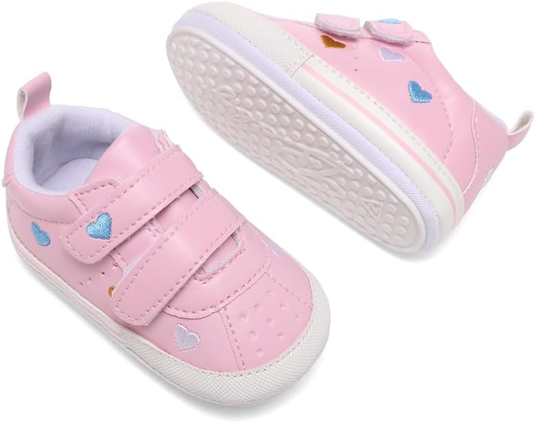 Clowora Baby Boys Girls Shoes Non-Slip Rubber Sole Sneakers Infant First - Image 2