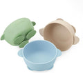 PandaEar 3 Pack Baby Suction Bowls, Stay Put Silicone Food Bowl Babies Led by PandaEar