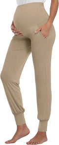 AMPOSH Women's Maternity Pants Stretchy Lounge Workout Pants Casual Loose Comfy by AMPOSH