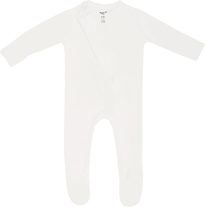 KYTE BABY Unisex Rayon Made From Bamboo Zippered Rompers 0-24 Months - Image 5