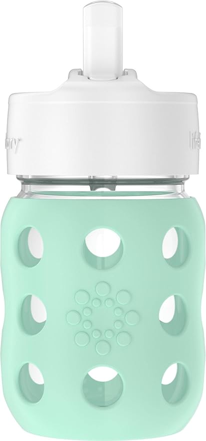 Lifefactory 8-Ounce Wide Neck Glass Baby Bottle by Lifefactory