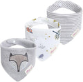 JN&LULU 3 Pack Newborn Baby Bibs Bandana Drool Bibs by JNLULU