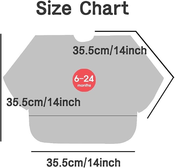 Long Sleeve Waterproof Bib for Toddlers – Feeding Smock for Baby Mealtime - Image 7