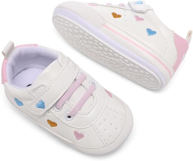 Clowora Baby Boys Girls Shoes Non-Slip Rubber Sole Sneakers Infant First - Image 3