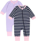 Teach Leanbh Toddler Baby Boys Girls 2-Pack Pajamas Cotton 2 Way Zipper Long by TeachLeanbh