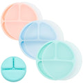 WeeSprout Silicone Divided Plates, 100% Food Grade Silicone Divided Plates by WeeSprout