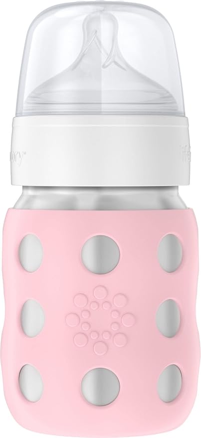Lifefactory 8-Ounce Stainless-Steel Vacuum-Insulated Wide-Neck Baby Bottle by Lifefactory