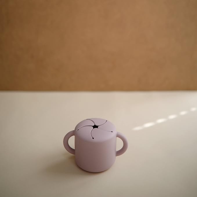 mushie Silicone Snack Cup | Spill Proof Food Container - Image 3