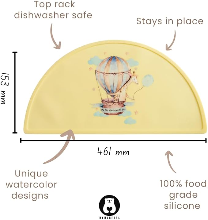 Silicone Baby Bib and Mat | Boys Girls Babies & Toddlers | Waterproof, - Image 5