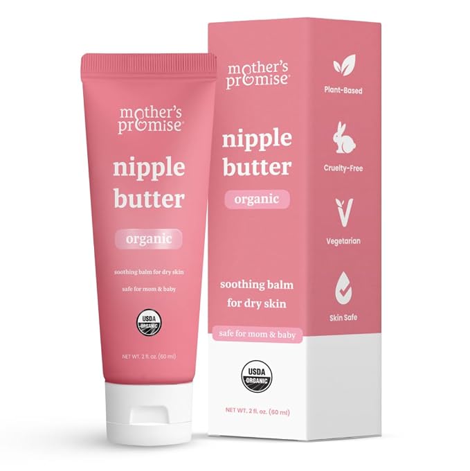 Organic Nipple Butter for Breastfeeding Mothers | Lanolin Free Nipple Cream by MothersPromise