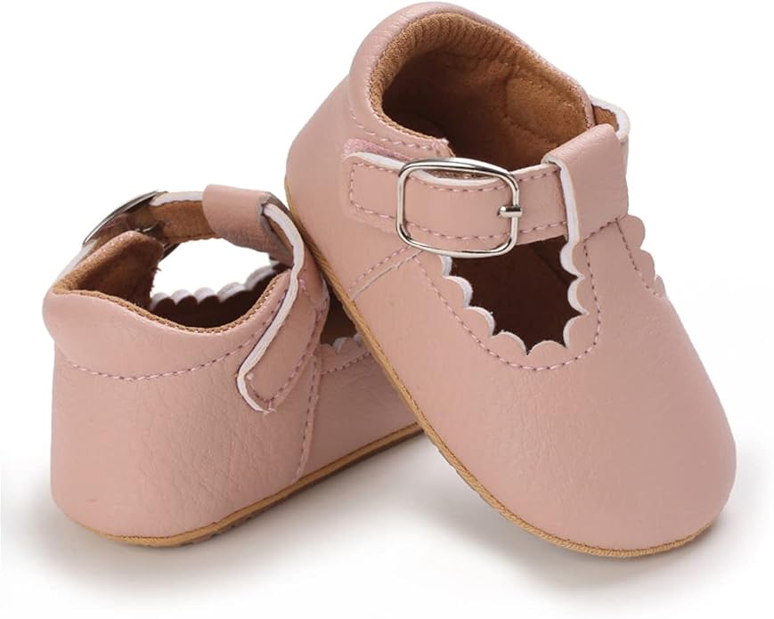 COSANKIM Baby Girls Mary Jane Flats Shoes Anti-Slip Rubber Sole Infant Toddler - Image 4