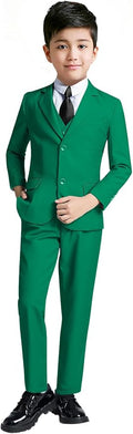 YuanLu Boys Suit for Kids Tuxedo Wedding Ring Bearer Outfit, 5 Piece Boy Slim by YuanLu