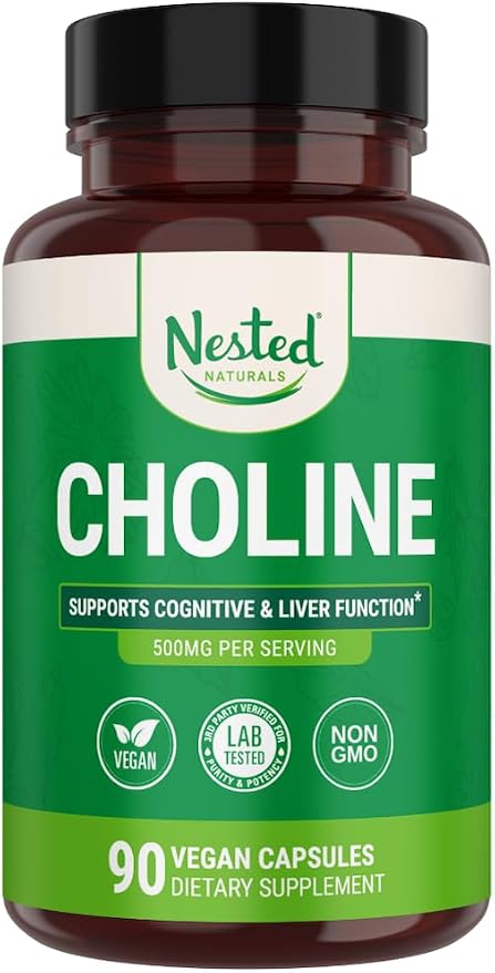 Nested Naturals Choline Bitartrate 500mg by NestedNaturals
