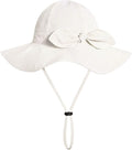 Baby Girl Sun Hat with UPF 50+ Outdoor Adjustable Beach Hat with Wide Brim by DANMY