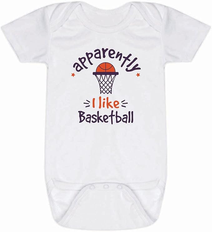ChalkTalkSPORTS Basketball Baby & Infant One Piece | Basketball Theme Bodysuits by ChalkTalkSPORTS