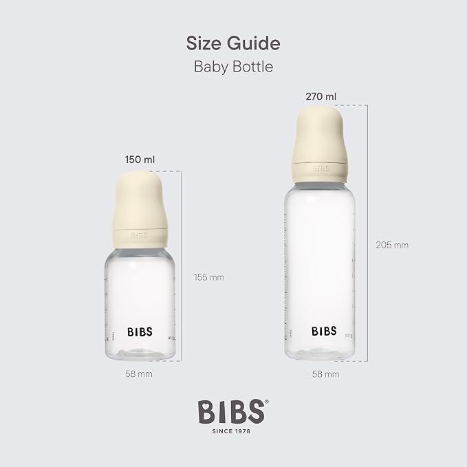 BIBS Baby Bottle 9 oz / 270 ml Silicone Nipple - Image 3