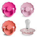 FRIGG SilkySoft Silicone Baby Pacifier 4-Pack Rosy Romance | Made in Denmark | by mushie