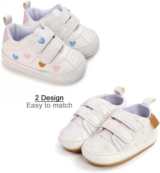 Clowora Baby Boys Girls Shoes Non-Slip Rubber Sole Sneakers Infant First - Image 3