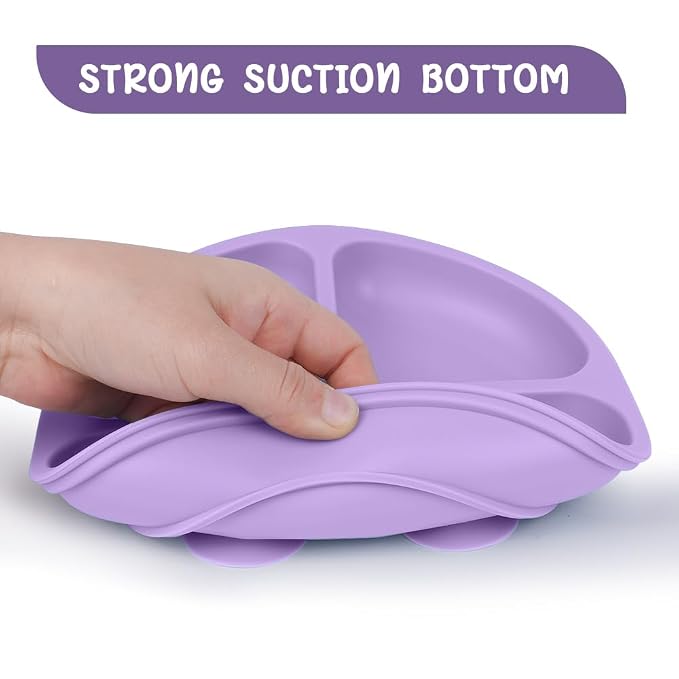 Vicloon Toddler Plates, BPA Free Suction Plates - Image 3