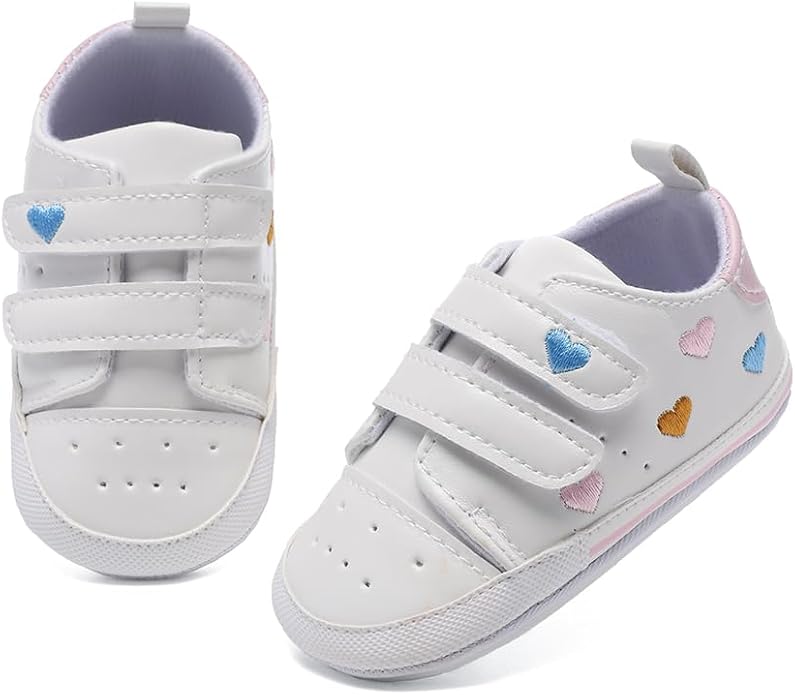 Clowora Baby Boys Girls Shoes Non-Slip Rubber Sole Sneakers Infant First - Image 4