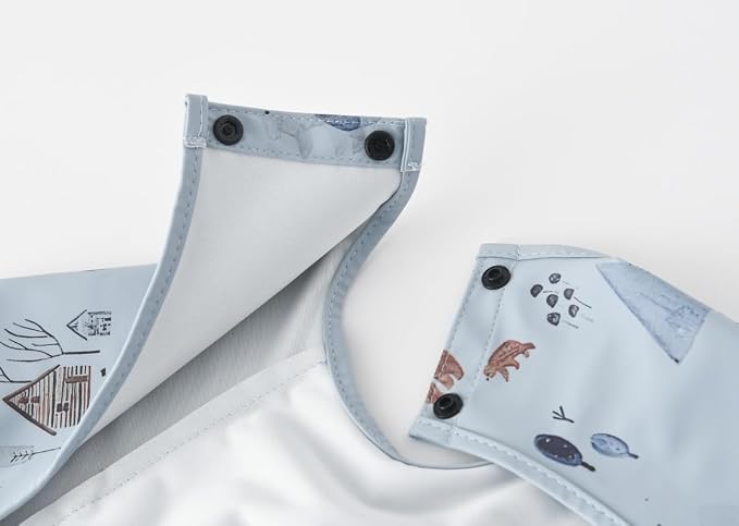 GZMM Waterproof Baby Bibs, Infant Toddler Extra Cover Feeding Bib - Image 5
