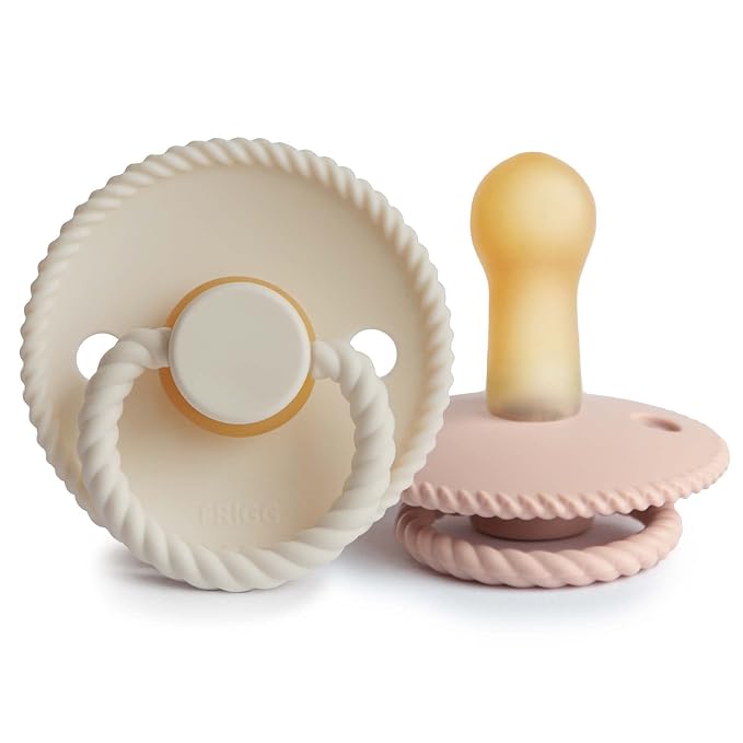 FRIGG Rope Natural Rubber Baby Pacifier | Made in Denmark | BPA-Free by mushie