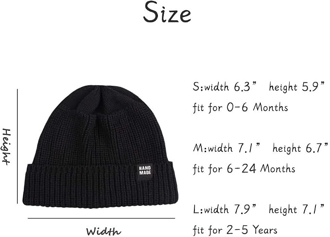 JANGANNSA Simple Knitted Baby Beanie Hip-Hop Boys Winter Hat Toddler Kids Bonnet - Image 7