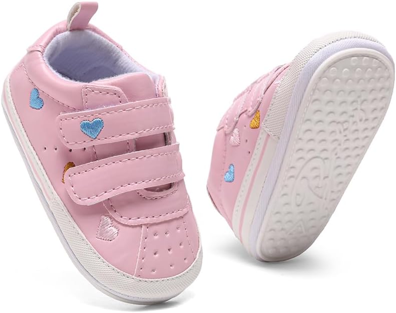 Clowora Baby Boys Girls Shoes Non-Slip Rubber Sole Sneakers Infant First - Image 2