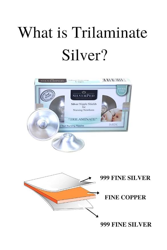 999 Silver Nursing Cups, Soothe and Protect Sore Nipples, 2 Pieces - Image 7