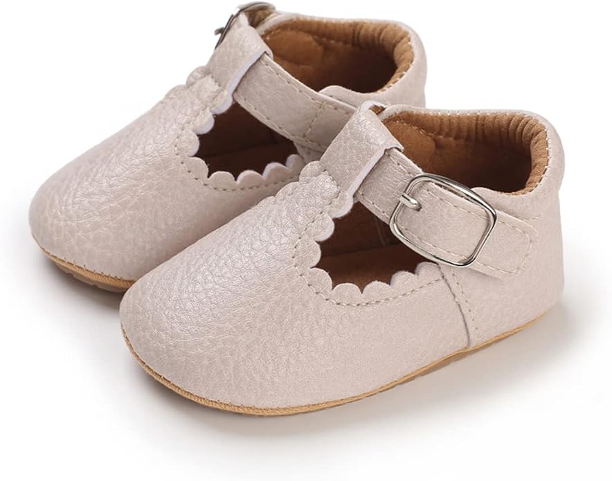 COSANKIM Baby Girls Mary Jane Flats Shoes Anti-Slip Rubber Sole Infant Toddler - Image 5
