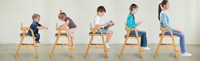 Solid Wood high Chairs for Toddlers, High Chair Grows - Image 8