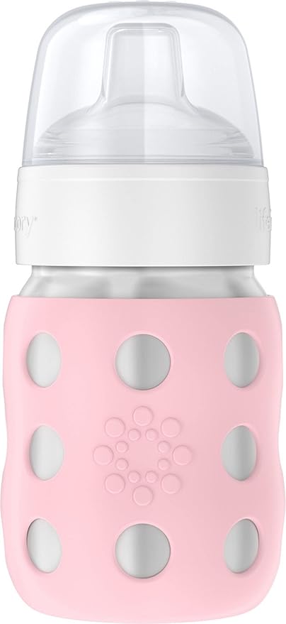 Lifefactory 8-Ounce Stainless-Steel Vacuum-Insulated Wide-Neck Baby Bottle by Lifefactory