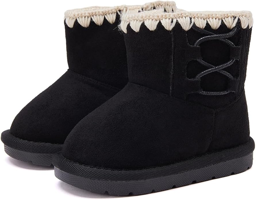 BMCiTYBM Girls Boys Snow Boots Warm Winter Fur Lined Baby Shoes - Image 3