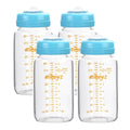 Matyz Glass Breastmilk Storage Bottles, 4 Pack, 8 oz, Sturdy Glass Bottle by Matyz