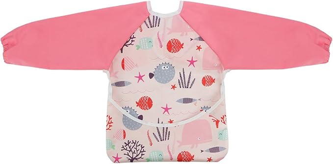 Infant Toddler Baby Waterproof Sleeved Bib, Bib - Image 4